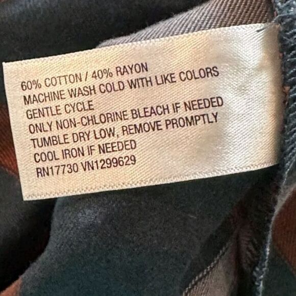 Target Knox Rose Long Sleeve Shirt Top Plaid Button Down small size Nwot - Picture 10 of 12